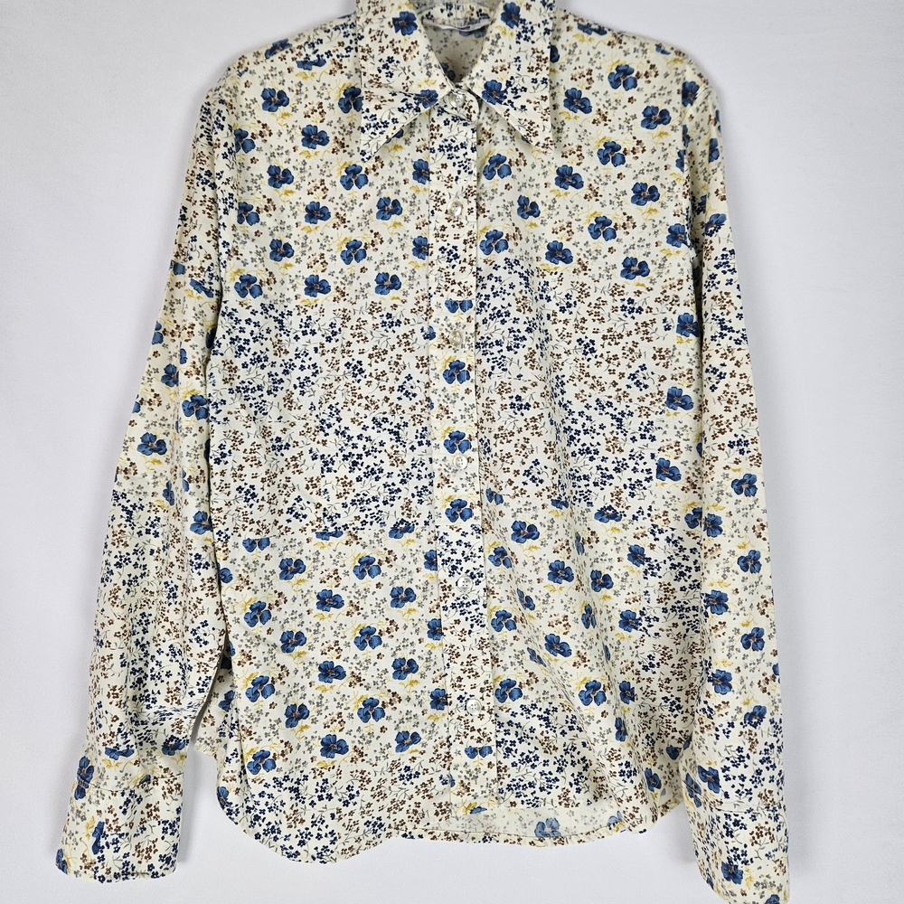 Levi's Blue and Brown Casual Button Down Shirt
